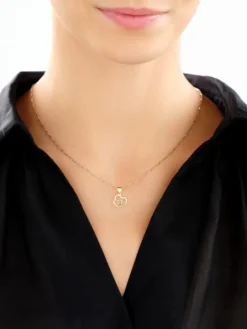 Złota zawieszka - serca