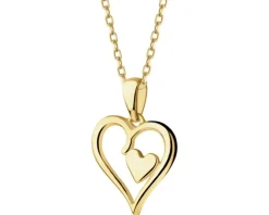 Złota zawieszka - serca