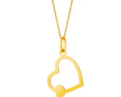 Złota zawieszka - serca