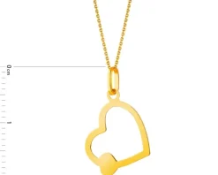 Złota zawieszka - serca