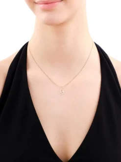 Złota zawieszka - serca