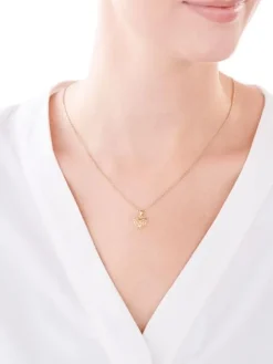 Złota zawieszka - serce