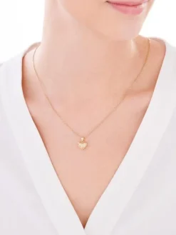 Złota zawieszka  - serce