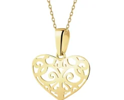 Złota zawieszka - serce
