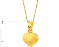 Złota zawieszka - serce