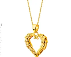Złota zawieszka - serce