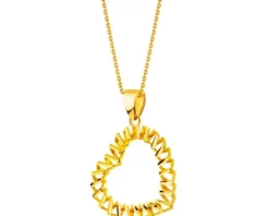 Złota zawieszka - serce