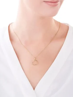 Złota zawieszka - serce