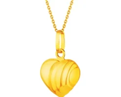 Złota zawieszka - serce