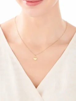 Złota zawieszka - serce