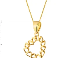 Złota zawieszka - serce