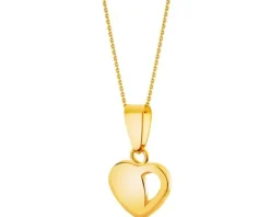 Złota zawieszka - serce