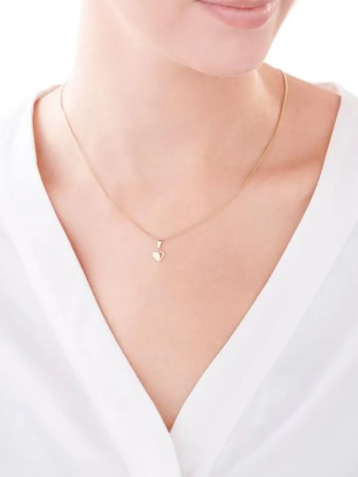 Złota zawieszka - serce