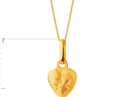 Złota zawieszka - serce