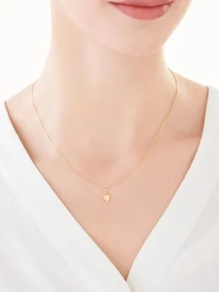 Złota zawieszka - serce