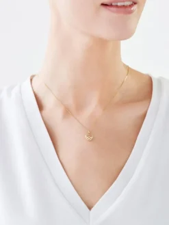 Złota zawieszka - serce