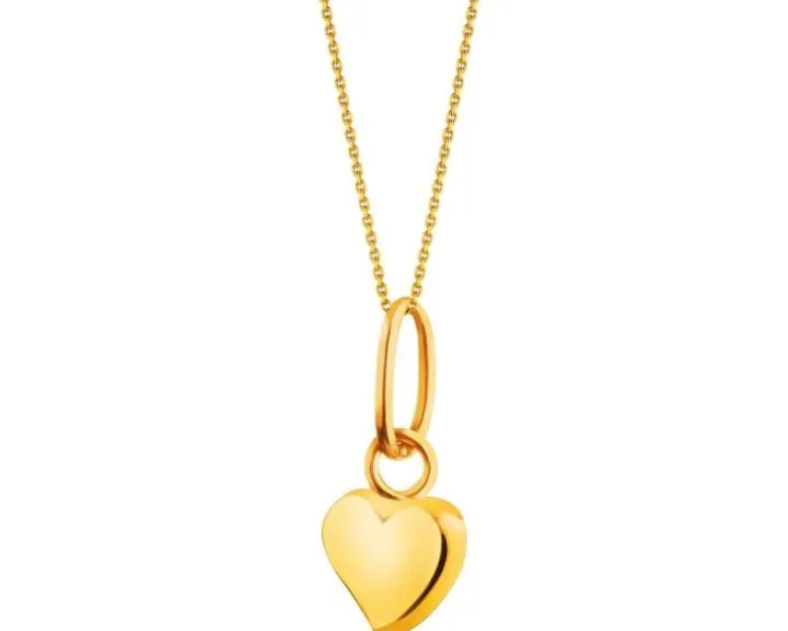 Złota zawieszka - serce