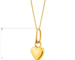 Złota zawieszka - serce