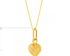 Złota zawieszka - serce