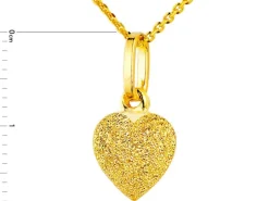 Złota zawieszka - serce