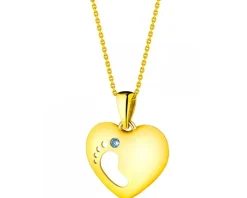 Złota zawieszka -  serce