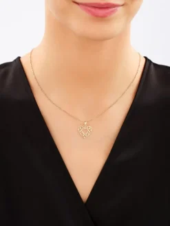 Złota zawieszka - serce