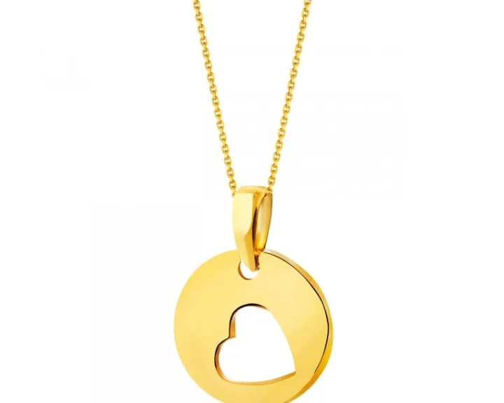 Złota zawieszka - serce