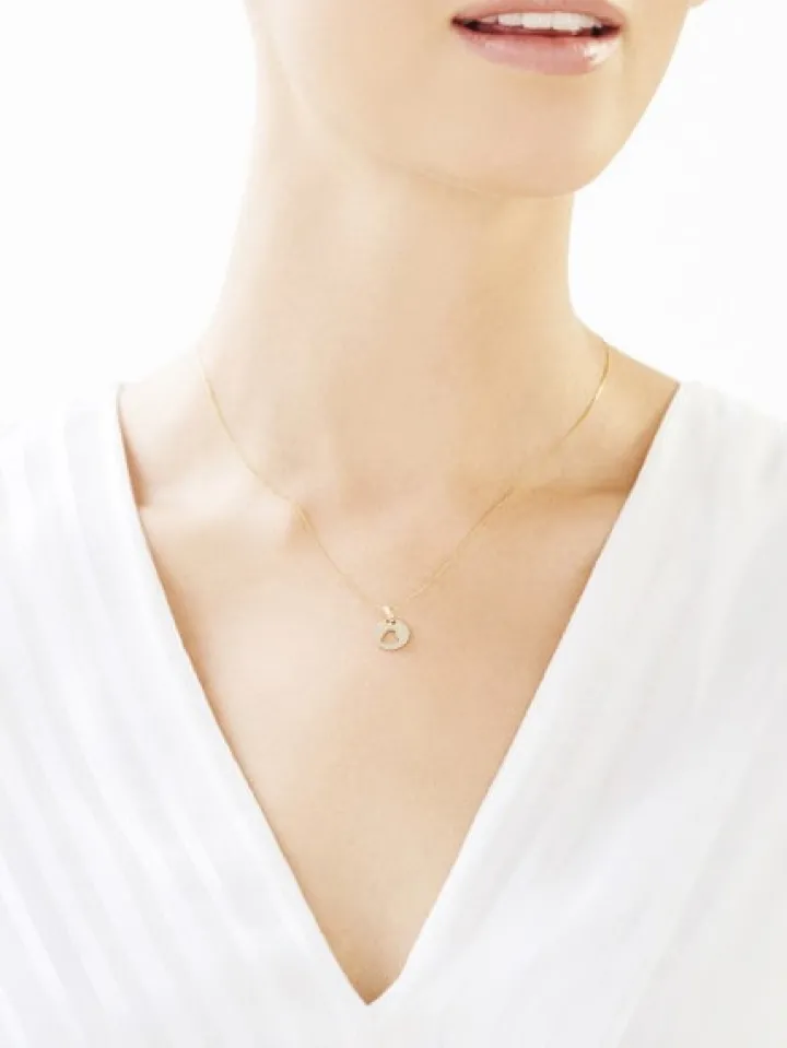 Złota zawieszka - serce