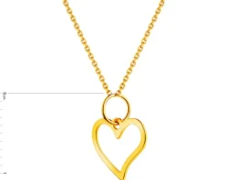Złota zawieszka - serce