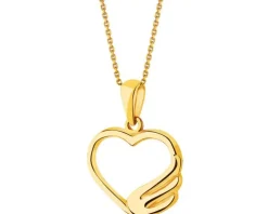 Złota zawieszka - serce