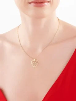 Złota zawieszka - serce