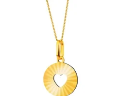 Złota zawieszka - serce