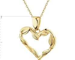 Złota zawieszka - serce