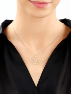 Złota zawieszka - serce