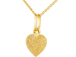 Złota zawieszka - serce
