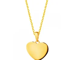 Złota zawieszka - serce