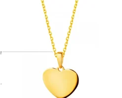 Złota zawieszka - serce