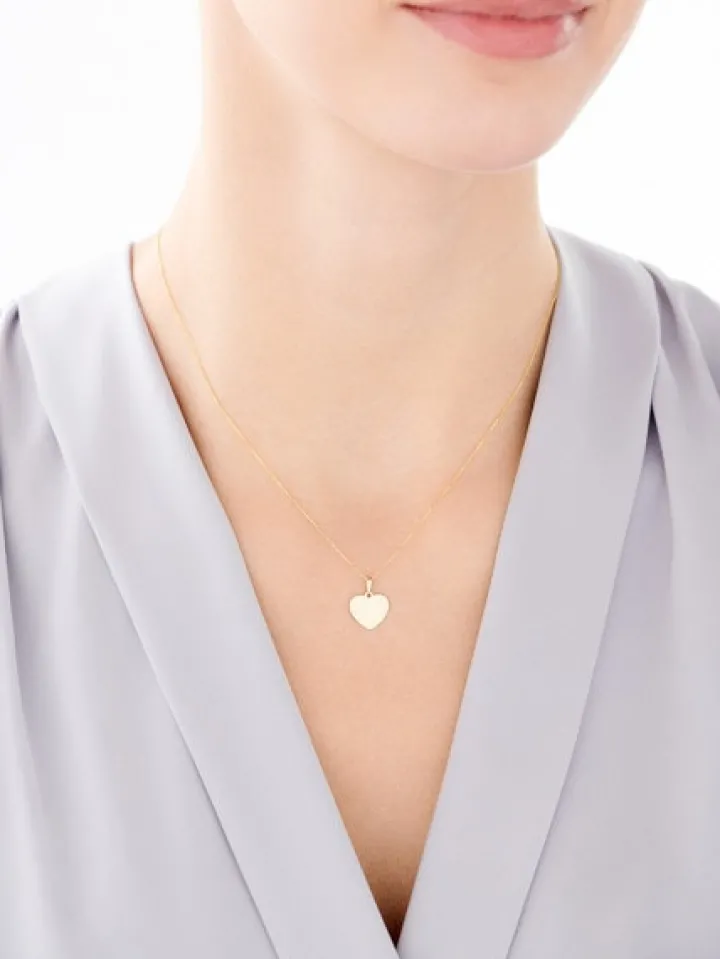 Złota zawieszka - serce