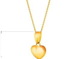 Złota zawieszka - serce