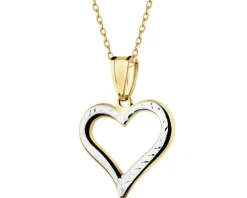 Złota zawieszka - serce