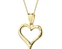 Złota zawieszka - serce