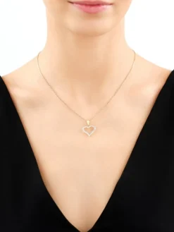 Złota zawieszka - serce