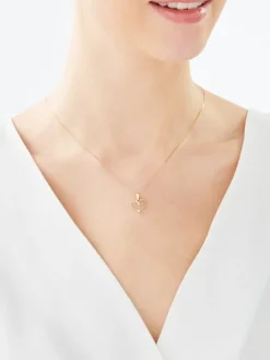 Złota zawieszka - serce