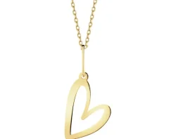 Złota zawieszka - serce