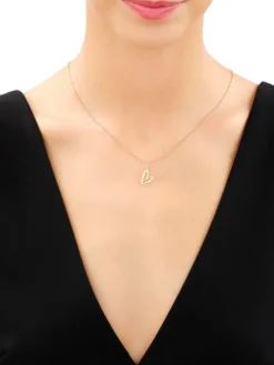 Złota zawieszka - serce