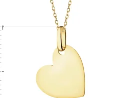 Złota zawieszka - serce