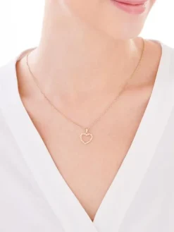 Złota zawieszka - serce