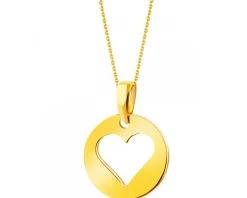 Złota zawieszka - serce