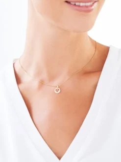 Złota zawieszka - serce