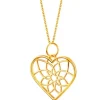 Złota zawieszka - serce